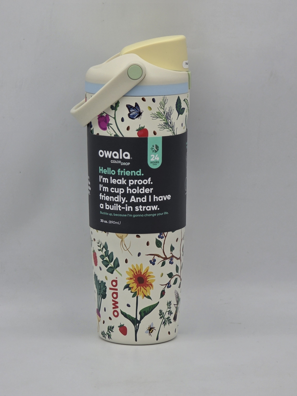 Owala Color Drop Sway Insulated Water Bottle 30 Oz - Mother's Day Garden